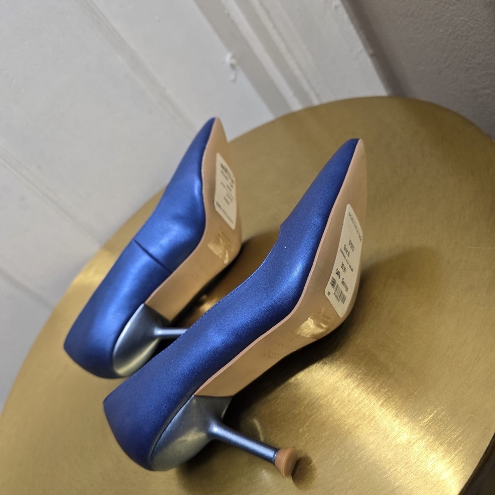 Halston Heritage Royal Blue Stiletto Pencil High Heels Size 6✌️ - Picture 4 of 7